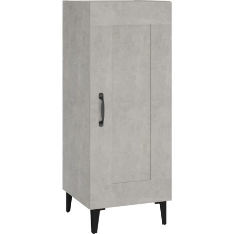 Credenza buffet cassettiera mobile contenitore organizer cucina soggiorno soggiorno 34,5 x 34 x 90 cm derivati del legno grigio 020031886