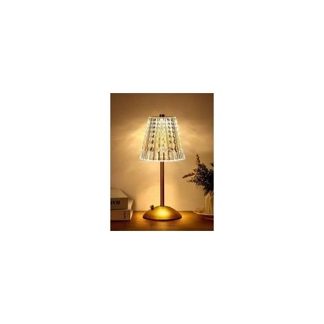 Lampe de Chevet LED, 3 Couleurs Lampe Cristal, Tactile Dimmable, pour Chambre Salon Restaurant Bar (1/4)