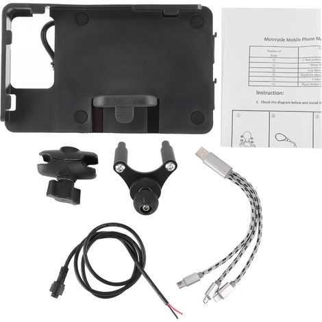 Support téléphone avec chargeur USB, support GPS navigation pour DUCATI 899/959/1199/1299 (1/5)