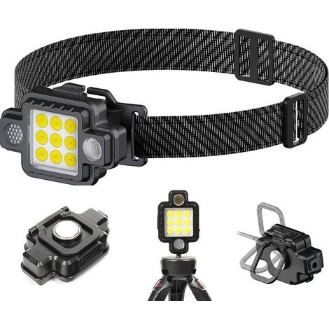 Chargeur multifonction LED à fixation magnétique sur la tête (1/5)