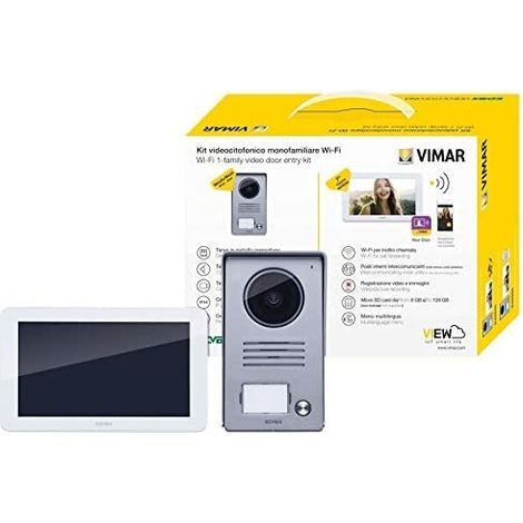 Kit citofono video Vimar schermo tattile 7 pollici alluminio (1/5)