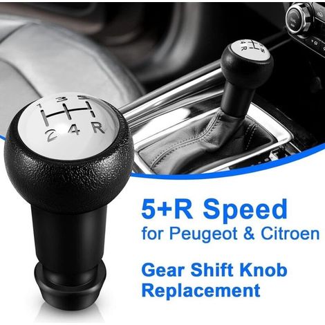 Spurtar 5-Gang-Schaltknauf für Peugeot 106, 107, 207, 301, 307, 308, 407, 408, 508, 3008, 1007 / für Citroën C2, C3, C4 Picasso (1/4)