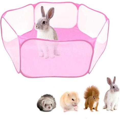 Parc à Chiot - Non spécifié - 120cm - Rose - Pliable - Portable (1/3)