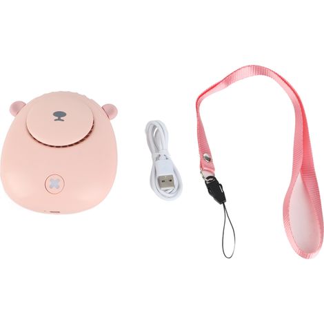 Ventilador de Cuello Portátil Recargable USB, 3 Velocidades Silenciosas y Diseño Ergonómico ABS – Ideal para Deporte, Viajes y Exteriores (1/5)