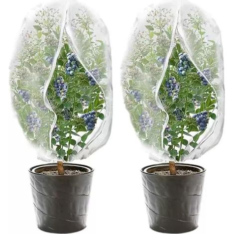 Fruit Tree Netting, 70 x 100 cm, Fine Mesh Cover with Zipper, Reusable Outdoor Plant Protection Netting for Blueberry, Flower, Vegetables, Cherries (1/5)