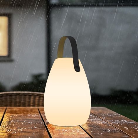 Lámpara de escritorio LED portátil de gran tamaño para exteriores, con mando a distancia inalámbrico y 16 colores a elegir. (1/5)