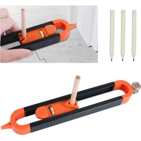 Contour Gauge with Lock, Profile Tool Woodworking Measuring Ruler Irregular Contour Duplicator Gauge Tools, Gift for Carpenter H554 (1/5)
