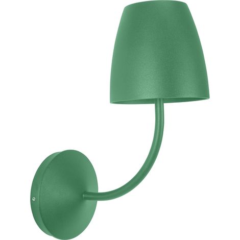 Grüne Wandleuchte Eclipta II mit warmweißem 3000K-LED-Licht (1/3)