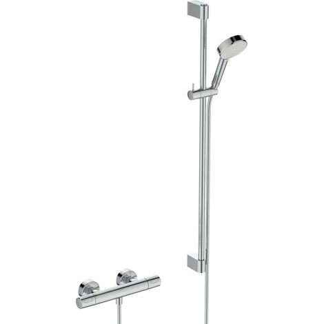 Ideal Standard Ceratherm T25 - Set doccia termostatico, 2 getti, cromo A8515AA (1/4)