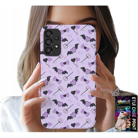 Custodia per Samsung Galaxy A23 5G - motivi alla moda forchetta cuori fiocchi fiocco (1/5)