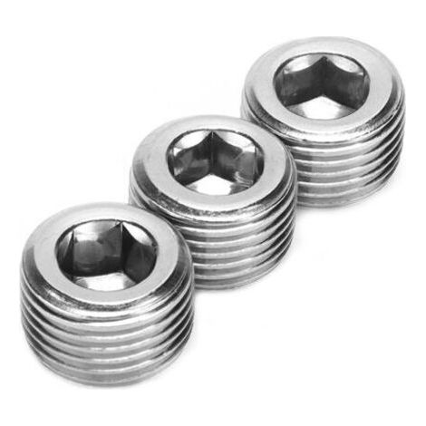 3 pièces 1/2in NPT tuyau bouchon mle filetage raccord interne filetage hexagonal connecteur voiture accessoires