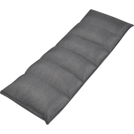 Chaise longue  Transat  Bain de soleil pliable de sol Gris Tissu (1/5)