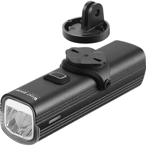 Phare de vélo avec fixation rapide, haute luminosité, en alliage d'aluminium, rechargeable par USB (1/4)