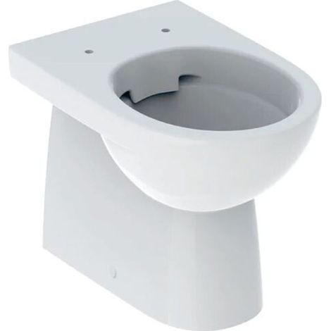GEBERIT - SELNOVA VASO WC BTW A PAVIMENTO A CACCIATA CON SCARICO ORIZZONTALE O VERTICALE RIMFREE BIANCO 500.393.01.7 (1/6)