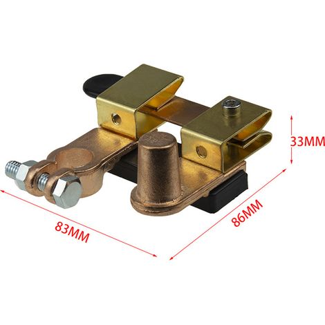 Interruttore di disconnessione batteria 250A, interruzione di corrente, sezionatore principale, protezione da perdite, per auto, camion, camper, barca, quad (1/5)
