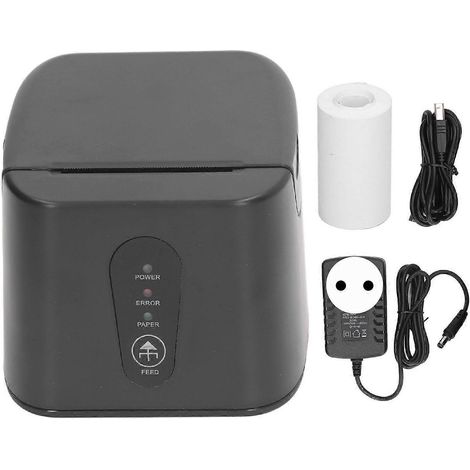 Imprimante thermique avec massicot (58 mm), compatible USB et Bluetooth, sans fil, système de point de vente, 100–240 V