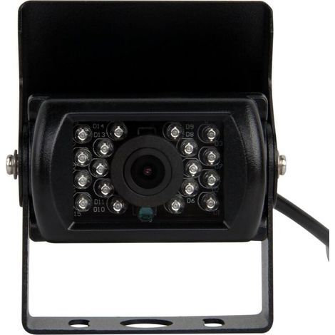 Color reversing camera for cars, motorhomes and trucks with 120° night vision (18 infrared LEDs). (1/5)