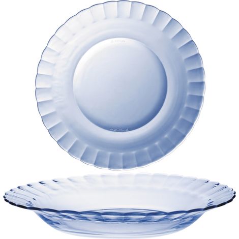 Assiette creuse Duralex PICARDIE MARINE bleue 230 x 35 mm - lot de 6 (1/3)