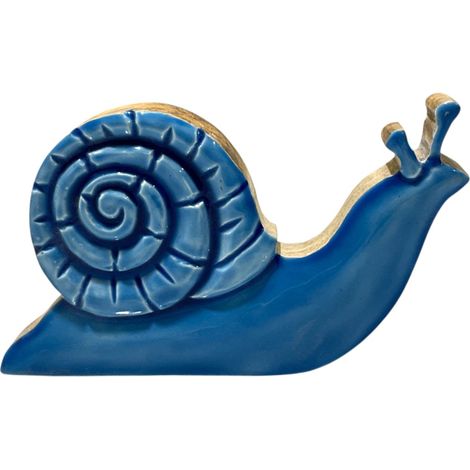 Signes Grimalt Figura De Animal Decoracion Caracol Marinero Azul 3x20x12cm 37832