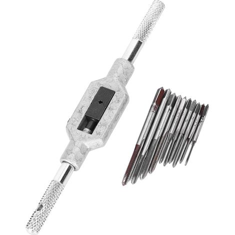 Jeu de 11 mini tarauds pour vis, outil de taraudage, accessoire pour machine à vis, acier rapide M1 M3.5 (Jeu de 11 mini tarauds pour vis)