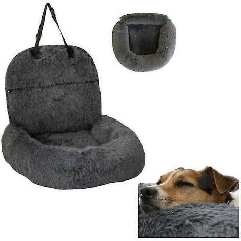 Pelsbarn Autofreundliches Hunde-Schutzbett, beruhigendes Hunde-Autobett, waschbarer Hundesitz