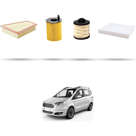 Kit tagliando 4 filtri compatibile con Ford Transit Tourneo Courier 1.5 TDCi 70kw dal 2015 (1/5)