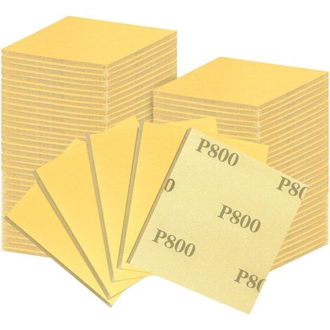 18pcs éponges Abrasives, Blocs De Ponçage, Grain 800, Blocs De Sable en Mousse Souple, Papier De Verre Sec Et Humide pour Bois Et Métal