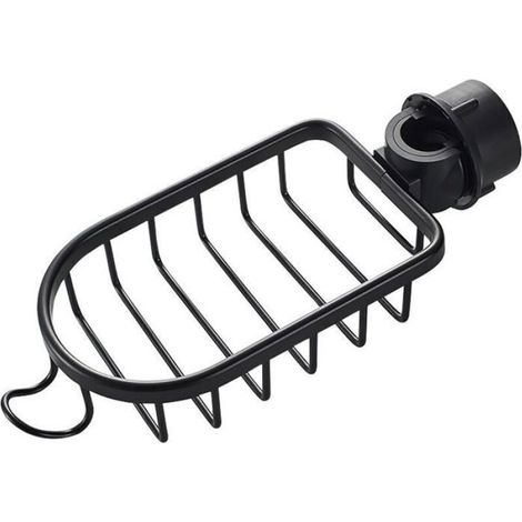 Étagère Douche - Sans Perçage - Acier Inoxydable - Télescopique - Pour Barre Ronde 18-27 mm - 2 Pièces (1/4)