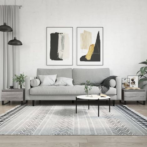 Couchtische 2 Stk. Grau Sonoma 50x46x35 cm Holzwerkstoff (1/5)