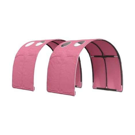 Lit tunnel en 3 parties utilisant du chêne Sonoma et du bois d'ingénierie rose, chêne naturel élégant, pour chambre, confort quotidien, assemblage rapide (1/5)
