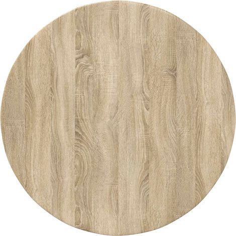 Maison Exclusive - Tischplatte Sonoma-Eiche Ø 80 x 1,5 cm Holzwer (1/5)