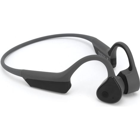 Casque Écouteurs à Conduction Osseuse Bluetooth Sans Fil Stéréo Nomade ABS Gris PRO9 189g pour Sport Plein Air (1/5)