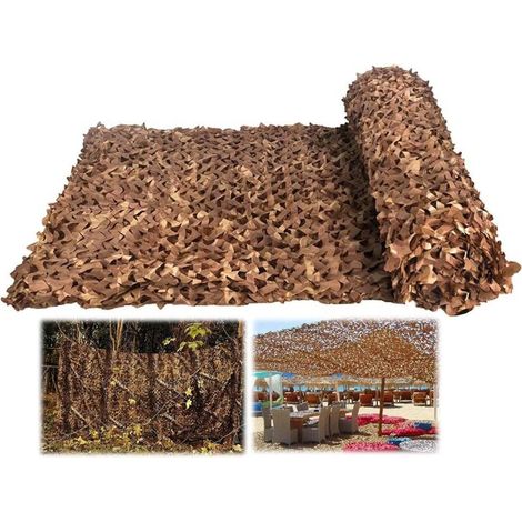 Filet de camouflage de chasse, filet de camouflage, pour le camping, filets pare-soleil extérieurs, 3x4m