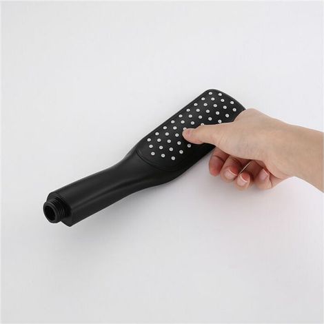 Pommeau de Douche noir Fonction unique plastique ABS accessoires de douche Douchette Anticalcaire Universelle Amovible aihom (1/3)