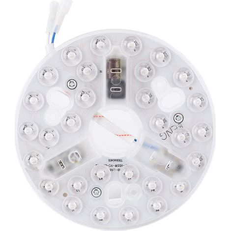 Kit de remplacement pour ventilateur de plafond à LED de 5,3 pouces, 3 000 K, 4 200 K, 6 500 K, intensité variable, 15 W, rond, 95 à 265 V (1/5)