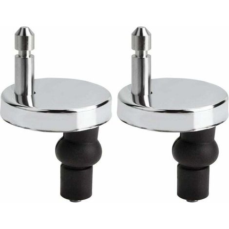 2Pcs Charnière Abattant WC 50mm Universel Remplacement/rechange, Convient aux tous abattants Montage rapide (1/4)