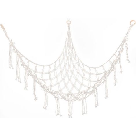 Grand filet ou hamac pour animaux en peluche bohème, 139,7 cm, hamac pour jouets, objets en macramé, coin de rangement pour animaux, filet suspendu, hamac en maille, sac de rangement pour jouets (1/3)