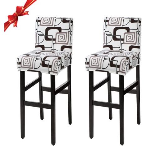 Pair - Housse de chaise extensible universelle – Tissu épais et durable – Lavable en machine – Protection complète – Lot de 2 (1/5)