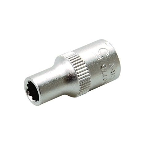 BGS Steckschlüssel-Einsatz Zwölfkant Antrieb Innenvierkant 6,3 mm (1/4&quot) SW 5 mm - 10775