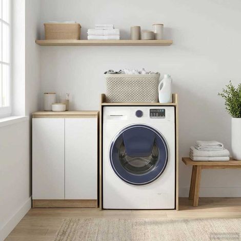 vidaXL Armoire pour machine à laver Sonoma 67,5 x 62 x 97 cm (1/5)