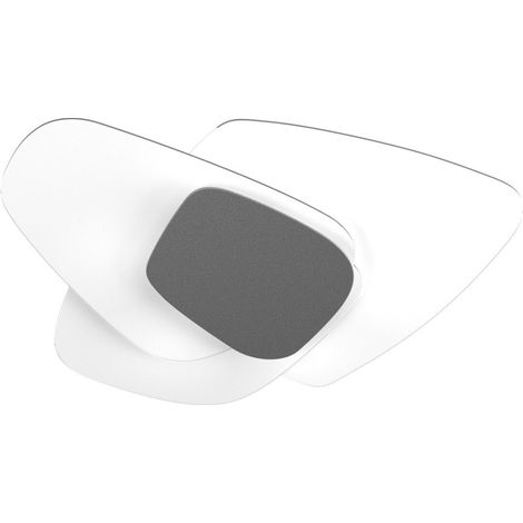 Plafoniera vetro top light strategy 1196 plm ga e27 led lampada soffitto parete moderna