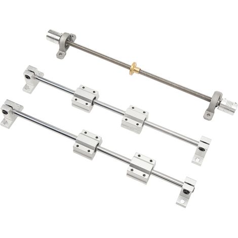 Guidage linéaire à tige avec support d'arbre, glissière SC8UU, palier KP08 pour imprimante 3D et graveuse 8 300 (1/5)