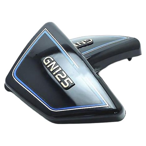 Cache latéral de batterie Irovami pour Suzuki GN125 - Noir, ABS, lot de 2 (gauche + droit), anti-rayures, remplacement facile