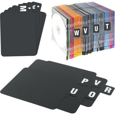 Séparateurs pour disques vinyle AZ - 26 pièces - Séparateurs pour albums, CD et DVD (1/5)