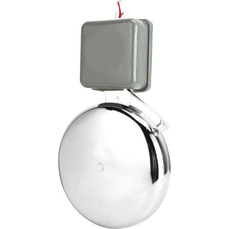 Sonnette électrique multifonctionnelle de 20 cm (8 pouces) avec signal horaire pour écoles, usines et agences (220 V). (1/5)
