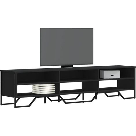 TV-Schrank Schwarz 180x34x41 cm Holzwerkstoff