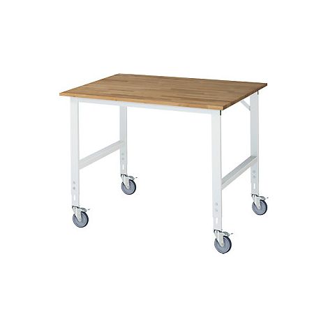 Mesa de trabajo rodante armazón de 60 x 30 mm A x P del (1/2)