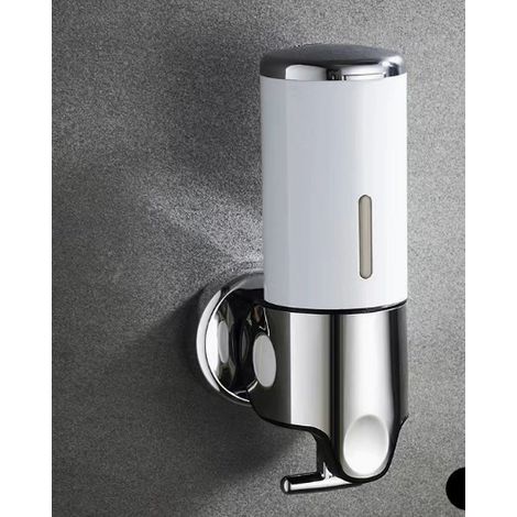 Dreifacher Seifenspender aus Edelstahl, manuelle Steuerung für Shampoo und Duschgel, Seifenpresse für Hotelbäder. – AquaForge