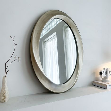 Antique Gold Retro Decorative Framed Wall Mirror - 24" W x 32" H x 1" (1/5)