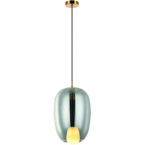 Suspension Luminaire D300 Pour Ampoule LED G9 43cm Or Mat ZAMBELIS (1/3)